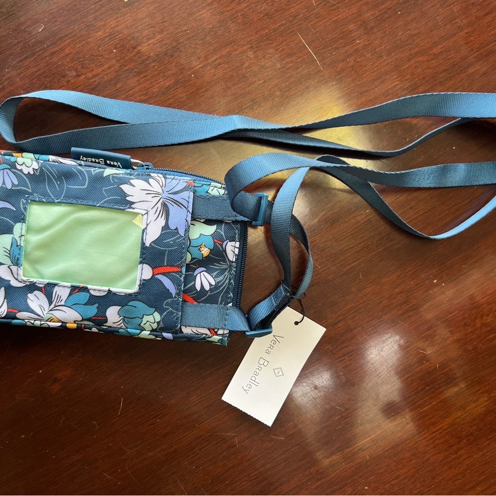 Vera Bradley crossover purse wallet cellphone holder in Floral Bursts